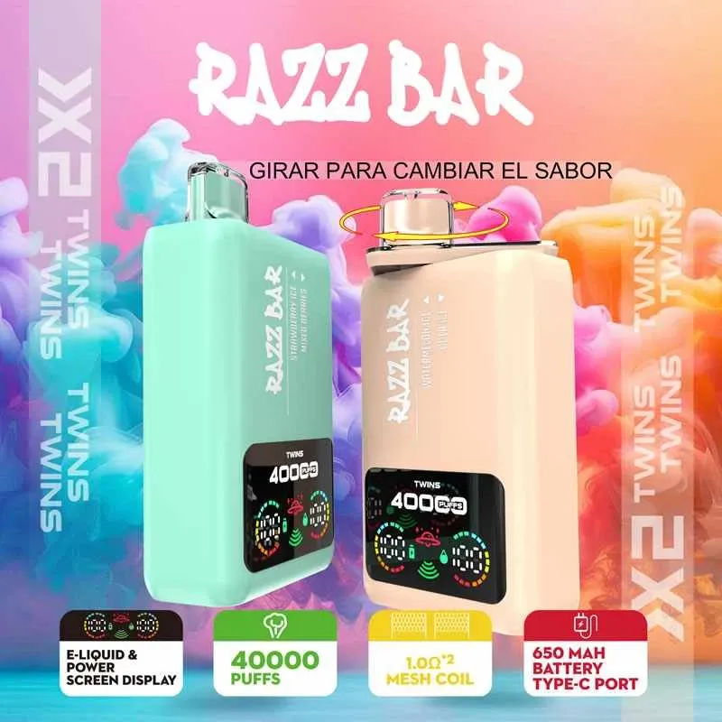 Razz Bar 40000 Puffs 40K Double Flavors Smart Screen Disposable Vape Wholesale suppliers