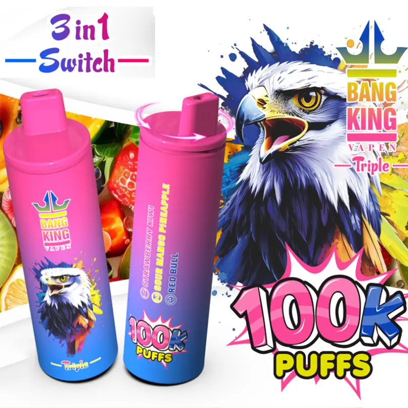 Bang King 100K Puffs 3 en 1 Vape Pen 100000 Venda a l'engròs