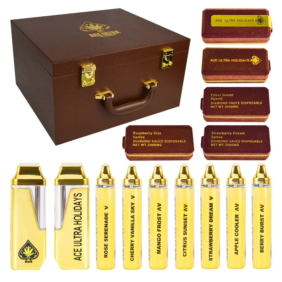 Vape d'un sol ús EMPTY Ace Ultra Premium Holiday Edition 2 g d'or