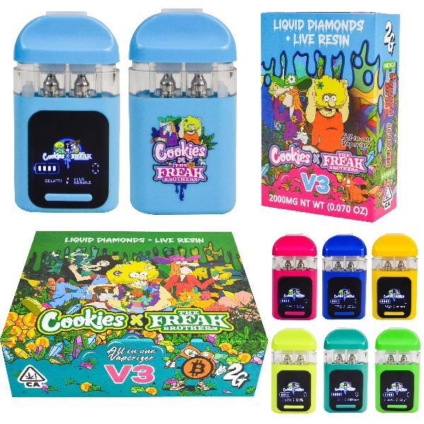 Empty Cookies X Freak Brothers V3 Switch Doble Vape d'un sol ús 2G