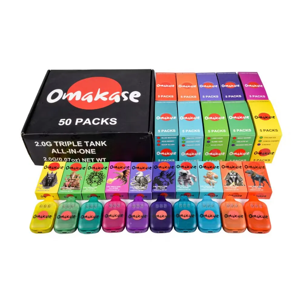 Buida Omakase 2g amb pantalla Vape Pen d'un sol ús