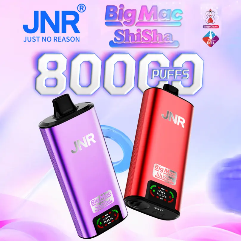 JNR 80000 80K Puffs Shisha Big Mac DTL Vaping Vape d'un sol ús a l'engròs